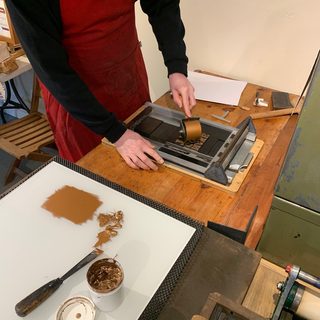My letterpress day - part one - ink