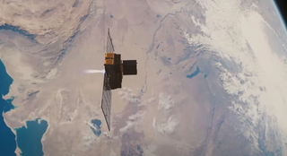 The Vigoride tugs developed by Momentus change orbits using the company's Microwave Electrothermal Thruster. Credit: Momentus
