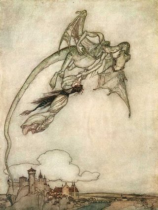Image from the original The importance of being scared in fairy tales section.