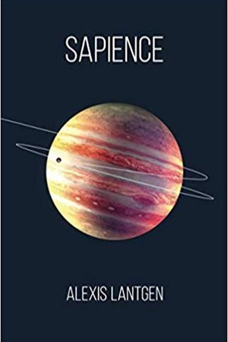 Cover of 'Sapience': The moon Europa orbits Jupiter