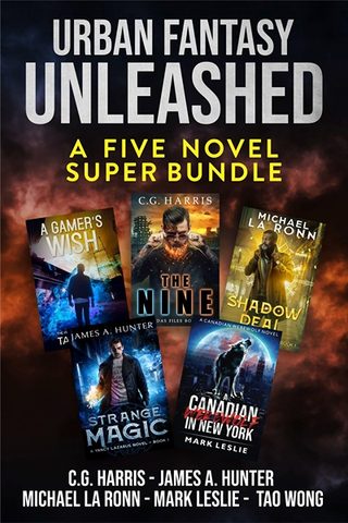 Cover of 'Urban Fantasy Unleashed' - a selection of five fantasy book covers