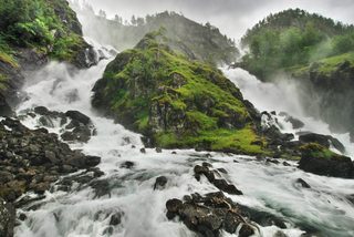 A Waterfall in Hardangervidda, Norway