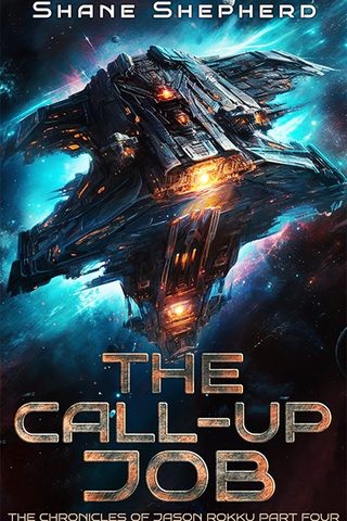 Cover of 'The Call-Up Job' -  A vast spaceship in the void