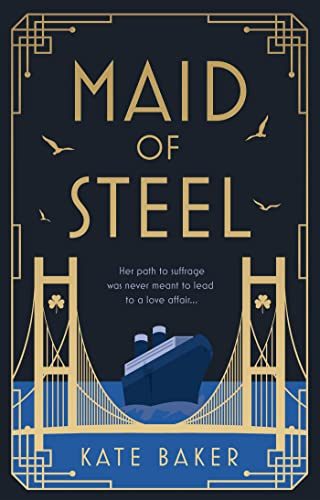 Cover of 'Maid of Steel' - a cruise liner and a bridge