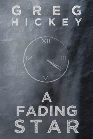 Cover of 'A Fading Star' - A clock face chalked on a rock wall.