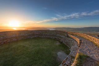 The remains of a hill fort in North-West Ireland
